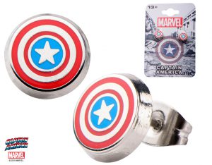 Captain America Ear Studs